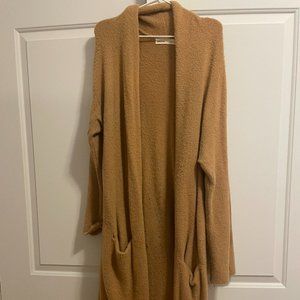 Anthropologie Sleeping On Snow Camel-Colored Midi-Length Cardigan